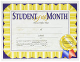 HAYES SCHOOL PUBLISHING VA528 Student of The Month Certificate, 81/2 x 11 Size, Paper, 0.2 Height, 10.9 Width, 8.4 Length 