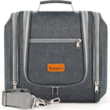 COOSKY Hanging Toiletry Bag for Women & Men, Cruise Ship Travel Essentials, Holds Full Size Shampoo, with Dry and Wet Separation