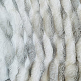 Plutus White Silver Snow Chinchilla Faux Fur Luxury Throw Blanket 114In X 120In