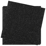 Crafasso 12 x 12 300gms Heavy & Premium Glitter Glitter cardstock, 15 Sheets, Black