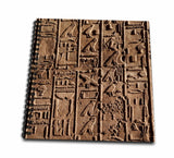 3dRose db_72548_1 Ancient Hieroglyphics, Temple of Karnak, Luxor, Egypt AF14 AJE0078 Adam Jones Drawing Book, 8 by 8