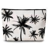 GREOXG Palm Tree Makeup Bag, Small Travel Cosmetic Bag with Zipper, Cute Makeup Pouch Gift Ideas for Women Teen Girls Friends Mo
