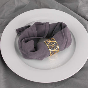 12PCS - Napkin Rings, Gold Napkin Rings Set of 12, Holiday Napkin Holders for Dining, Anniversary, Birthday, Christmas, Easter,
