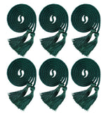UIALECG 6 Pieces Graduation Cords,Forest Green Honor Cords,68 Inch