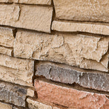 Wallwell 1.77 Inch Deep 3D Faux Stone Sample Panel Artisan Hand Painted Stacked Stone Look Piece for Color and Texture Check Sie