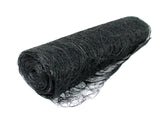 Fourwalls Abaca Scrunch Fabric Roll For Wedding Party Decoration Crafts Gift Packing Roll (914 Cm X 52 Cm, Black)