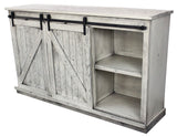 American Heartland Mfg. 68 Tall Quaint Tv Stand, Rustic Dela Verria