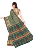 Tamaira Fashion Womens Plain Cotton Saree (2202_Dark Green)