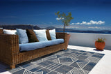 Lucia Blue Dimensions 3 X 4'11 Indoor/Outdoor Accent Rug