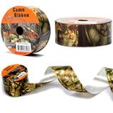 Hunting Camo Ribbon 2 Rolls - 2 Spools of Next Camo Poly Gift Ribbon - 1.25by 20 yds Long. Great for Gift wrap, Crafts, Curl