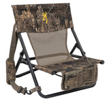 Browning Low-Profile Woodland Hunting Chair with Flat-Folding Design, Durable Steel Frame, Hanging Call Organizer Pocket, and Pa