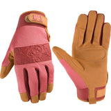 Wells Lamont Women's High Dexterity Breathable Work and Gardening Gloves, Pink, Small (7759S-700)