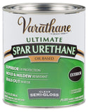 Varathane 242186H Classic Clear Oil Based Outdoor Spar 275 Voc Urethane, Quart, SemiGloss Finish