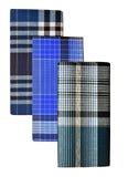 Blueleaf MenS Cotton Multi Color Lungis 2 Meter (Set Of 3)