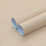 Guvana 15.7 472 Grasscloth Textured Wallpaper Beige Peel and Stick Wall Paper Linen Embossing Contact Paper Self Adhesive Vinta