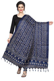 Gosriki Women'S Cotton Dupatta (Anni D1 Navy_Blue_Free Size),Blue,,B07R6S8MVV