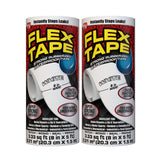 Flex Tape, 8 in x 5 ft, 2Pack, White, Original Thick Flexible Rubberized Waterproof Tape Seal and Patch Leaks, Works Underwat