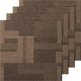 VEVOR Carpet Tiles Reusable, 24 Tiles, 24x 24 Squares Carpet, Soft Padded Carpet, Carpet Floor Tiles for Bedroom Living Room Ind