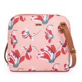 Adisa Women Girls Floral Print Faux Leather Sling Bag Crossbody (Pink),Pink,,B09XZ4SYHJ