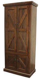 American Heartland Mfg. Rustic Double Door Pantry, Havana Gold