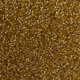 Miyuki Delica 11/0 Seed Beads - Glass Beads Bulk 5 Grams & Size 1.6mm 1000 Pieces Glass Seed Beads Transparent Gold (DB42)