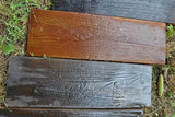 SvitMolds Concrete molds DIY 2 Molds Old Wooden Boards Concrete Mould Garden Stepping Stone Path Patio Pavers for Garden Walkway
