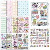 Rngmsi Insert Cardstock for Clear Case - 12Pcs Funny Reading Books Cardstock Inserts Compatible with Kindle Paperwhite 11th-12th