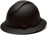Pyramex Safety Ridgeline Full Brim Hard Hat, 4Point Ratchet Suspension, Matte Black Graphite Pattern