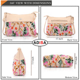Adisa Women'S Girls Embroided Sling Bag (Sl5152-Cre),Off White,,B0F2GP2N7J
