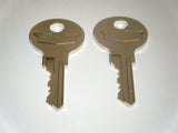Steelcase File Cabinet Key from FR351 to FR400 - Chicago Office Furniture Desk Key - 2 Keys Match Your Number Steel Case (FR381)
