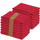 RUVANTI Flour Sack Towels 12 Pack 28 x 28 Inches, Ring Spun 100% Cotton Dish Towel, Machine Washable, Absorbent - Flour Sack Kit