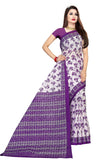 Tamaira Fashion Womens Plain Cotton Saree Without Blouse Piece (1338_Purple_Purple)