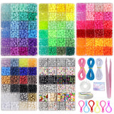 LIS HEGENSA Pony Beads Bulk,Kandi Beads for Necklace Jewelry Making Hair Braiding,Bracelets Making Kits,Hair Bead,Bracelet Beads