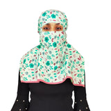 Switchon Export Quality Cotton Innovative Scarf With Closer Hook And Loop Tape Multi (Light Green)