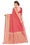 Glory Sarees Womens Kanchipuram Style Art Silk Saree With Blouse Piece (Kara115_Gajari)