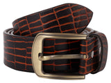 Exotique MenS Black Casual Genuine Leather Belt(Bm0055BkL)