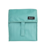 PackIt Freezable Lunch Bag, Sage, Built with ECOFREEZE Technology, Foldable, Reusable, Zip and Fold Closure with Buckle Handle, 