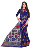 Tamaira Fashion Womens Plain Weave Pure Cotton Saree Without Blouse Piece(Ab13_Darkblue)