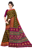 TAMAIRA FASHION Womens Plain Weave Pure Cotton Saree Without Blouse Piece(AB30_Mehendi)