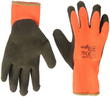 3 Pack Powergrab 41-1400 Thermal Hi-Vis Orange/Black Cold Condition Work Gloves (Large)