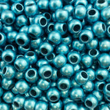 400 Acrylic Large Hole Beads for Crafts 8mm x 10mm Acrylic Barrel Beads with 4.8mm Large Hole, Matte Turquoise