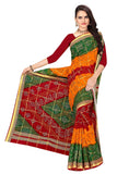 Tamaira Fashion Women'S Pure Cotton Bandhani Saree Without Blouse Piece(2438_Red)