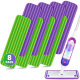 Reusable Pads Compatible with Swiffer PowerMop - SEVENMAX 15 Microfiber Power Mop Refills Pads Spray Mop Replacement Heads Cloth