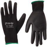 Liberty PGrip UltraThin Polyurethane Palm Coated Glove with 13Gauge Nylon/Polyester Shell, Medium, Black (Pack of 12)