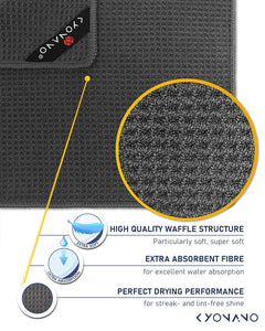 KYONANO Barista Micro Cleaning Towels 4 Pack - Make The Perfect Coffee or Espresso - Coffee Accessories for Barista to Clean Ste