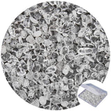 456 PCs Natural Chip Stone Beads, 5-8mm Irregular Multicolor Gemstones Loose Crystal Healing Clear Crystal Quartz Rocks with Hol