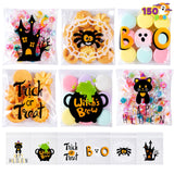 JOYIN 150 PCS Halloween Cellophane Treat Bags, Self Adhesive Clear Cookie and Candy Bags for Kids Trick or Treating, Small Goodi