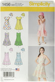 Simplicity 1456 Girls Dress with Bodice Variations and Hat Sewing Patterns, Sizes 36