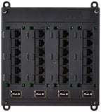 Leviton 476TM-624 Twist and Mount Patch Panel, CAT 6 24 Port