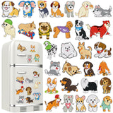 Remuuly 30 Pcs Animal Diamond Painting Magnets Dog Diamond Art Magnets Kits for Adults Cute Animal 5D Rhinestones Refrigerator M